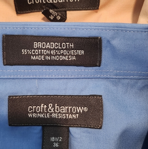 Croft & Barrow 18.5 36/37 Bundle of Dress shirts (total 7), Mens - Picture 4 of 5